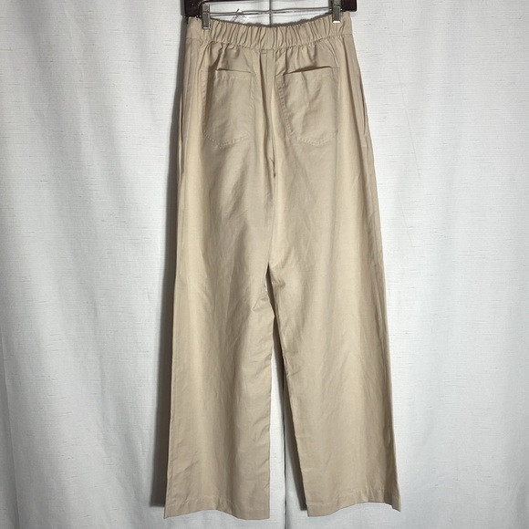 Zara Straight Cut Pleated Pants Size S - Picture 7 of 9
